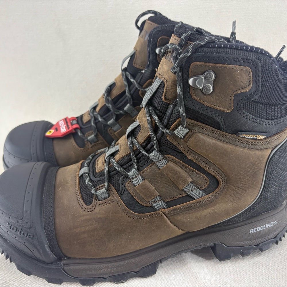 Rocky Brown and Black Men's Work Hiking Boots with Protective Toe new size 8W